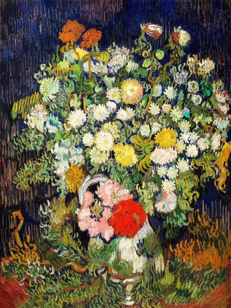 Bouquet Of Flowers In A Vase, Vincent Van Gogh
