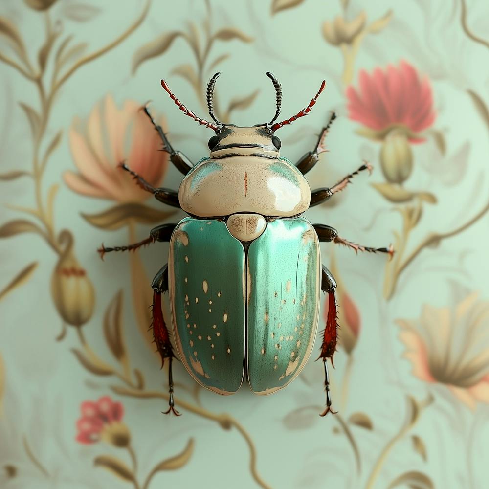 Jewelry beetle photography