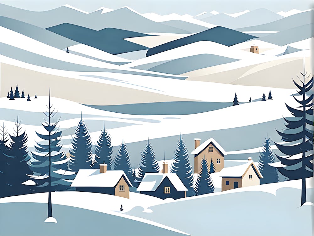 Christmas snow 2 vector art