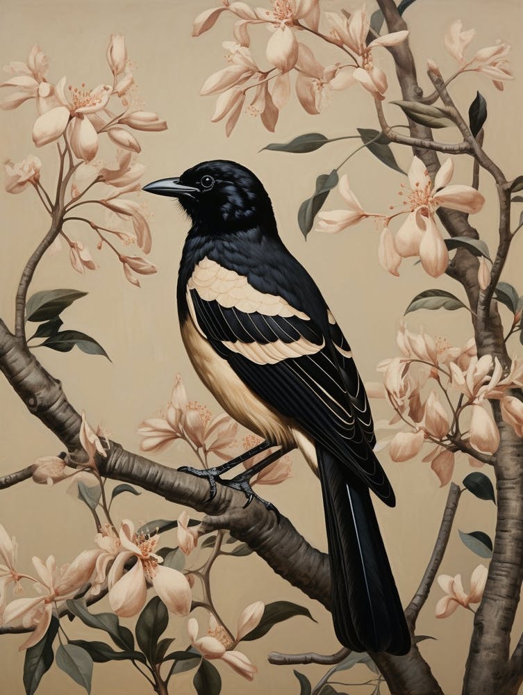 Dark And Moody Botanical Magpie 4