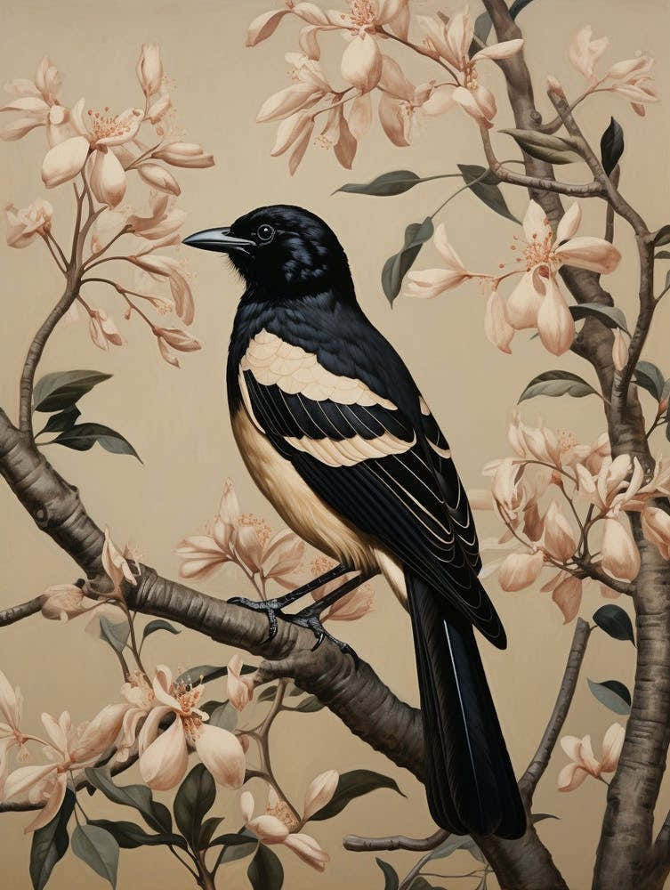 Dark And Moody Botanical Magpie 4