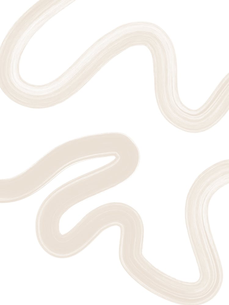 Beige Wavy Lines No.1