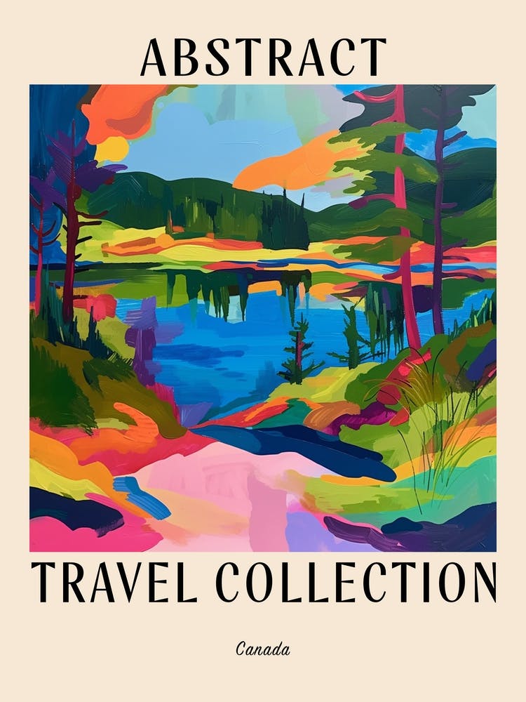 Abstract Travel Collection Poster Canada 4