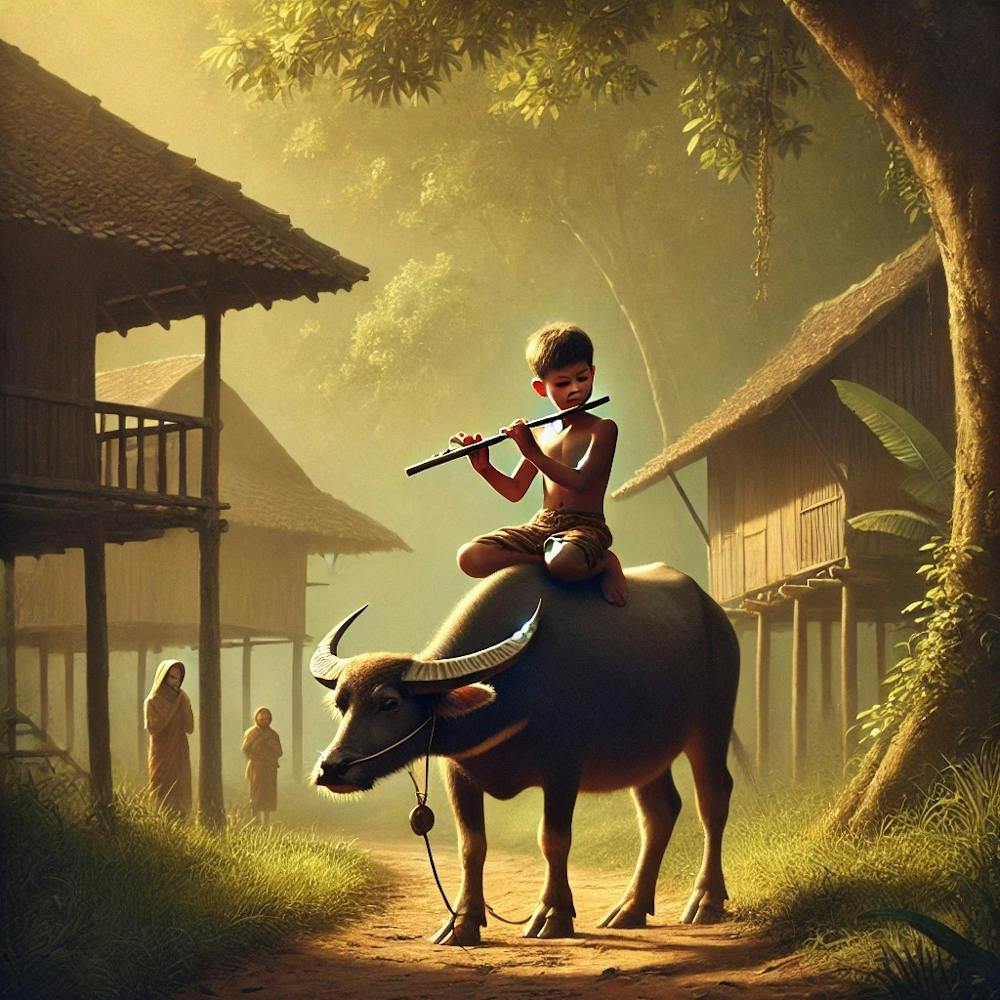 Boy On A Buffalo