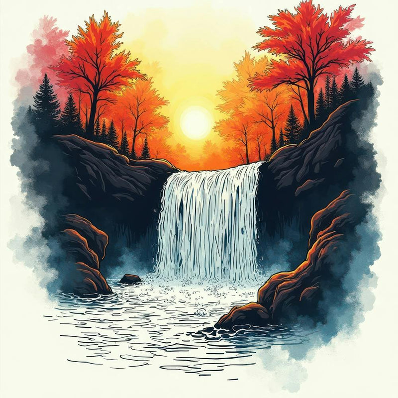 Waterfall Painting 1