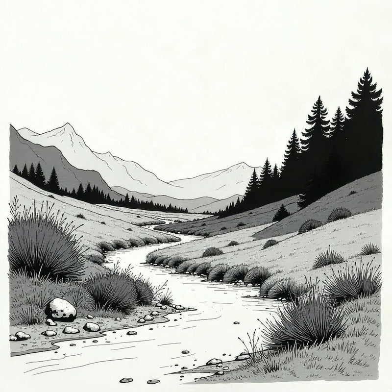 Fluss in den Bergen 5