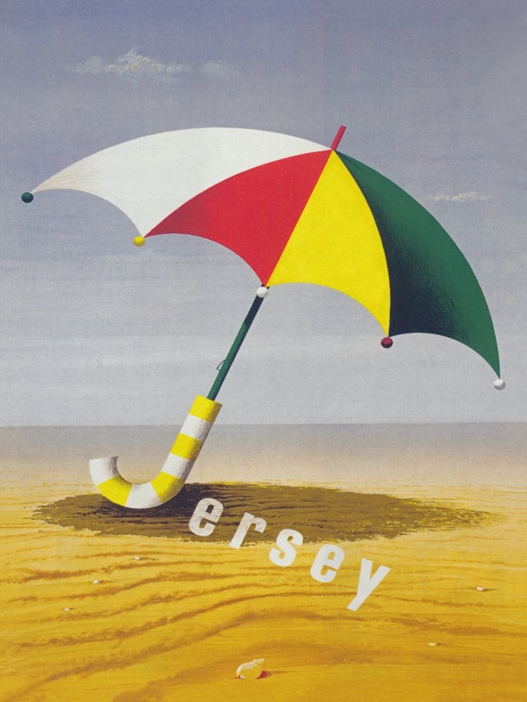 Jersey Beach England Vintage-Reiseplakat