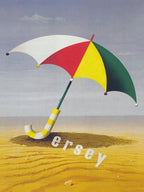 Jersey Beach England Vintage Travel Poster