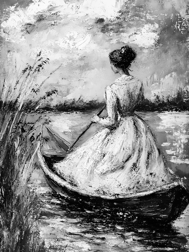 Woman In A Boat