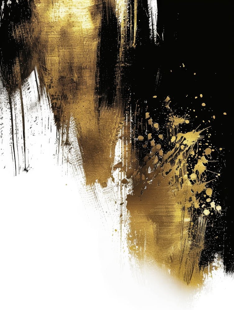 Gold And Black Canvas Print 75