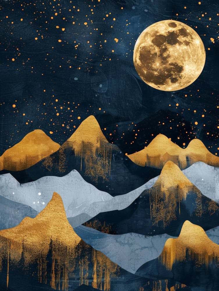 Moonlight Over Mountains 2