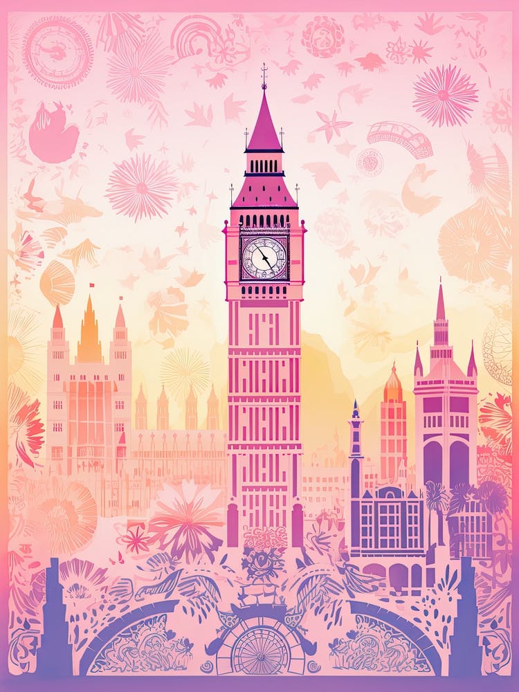 London In Risograph Style 1