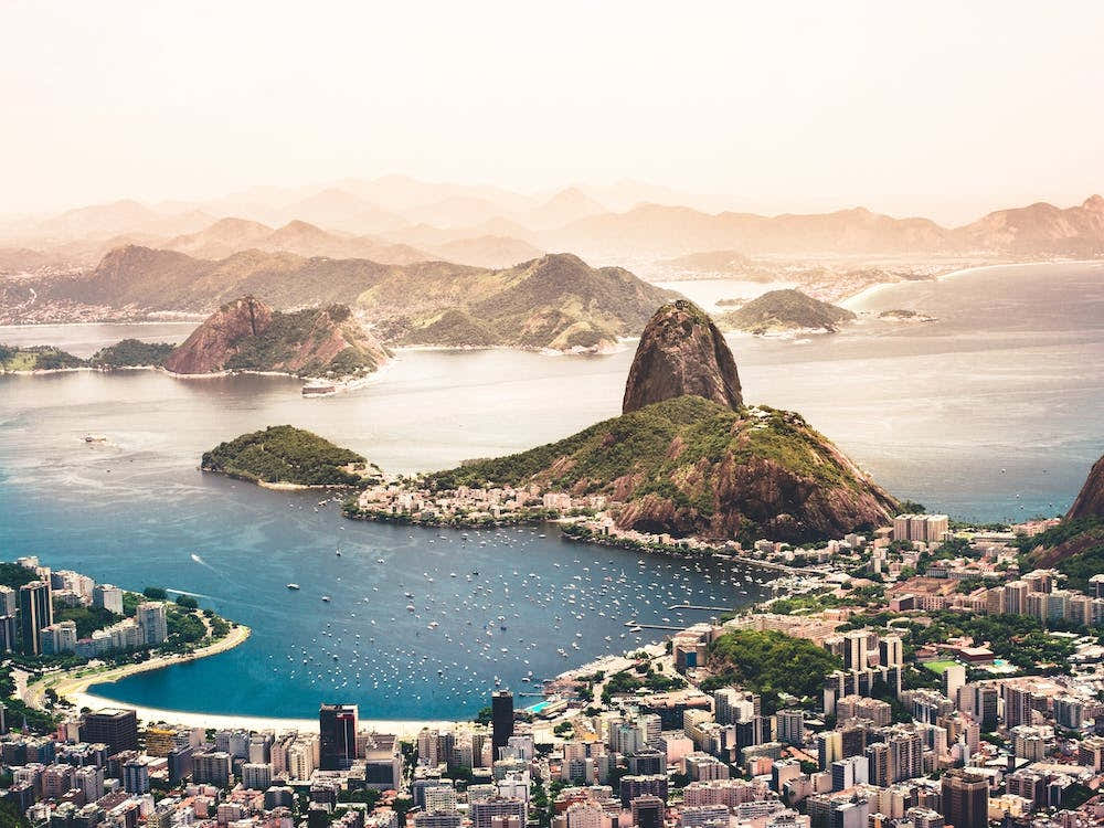 Aerial View Of Brazil'S Rio De Janeiro