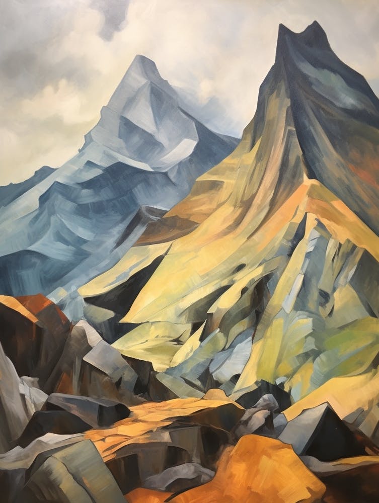 Crinkle Crags England 1 Mountain Painting