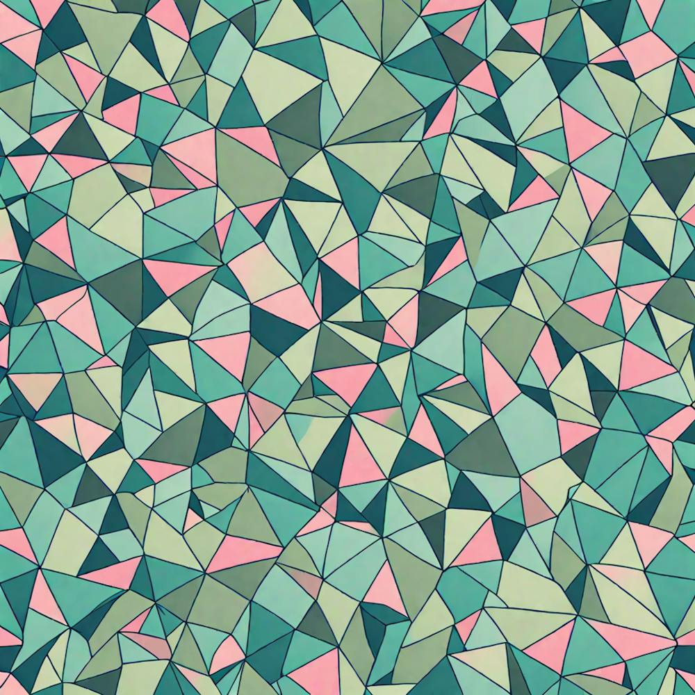 A Seamless geometric Pattern Featuring Polygons Shapes With Edges, Flat Art, 146