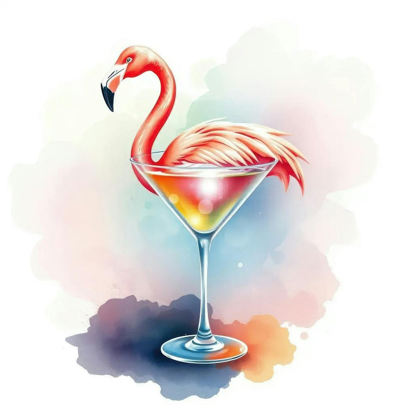 Watercolor Flamingo