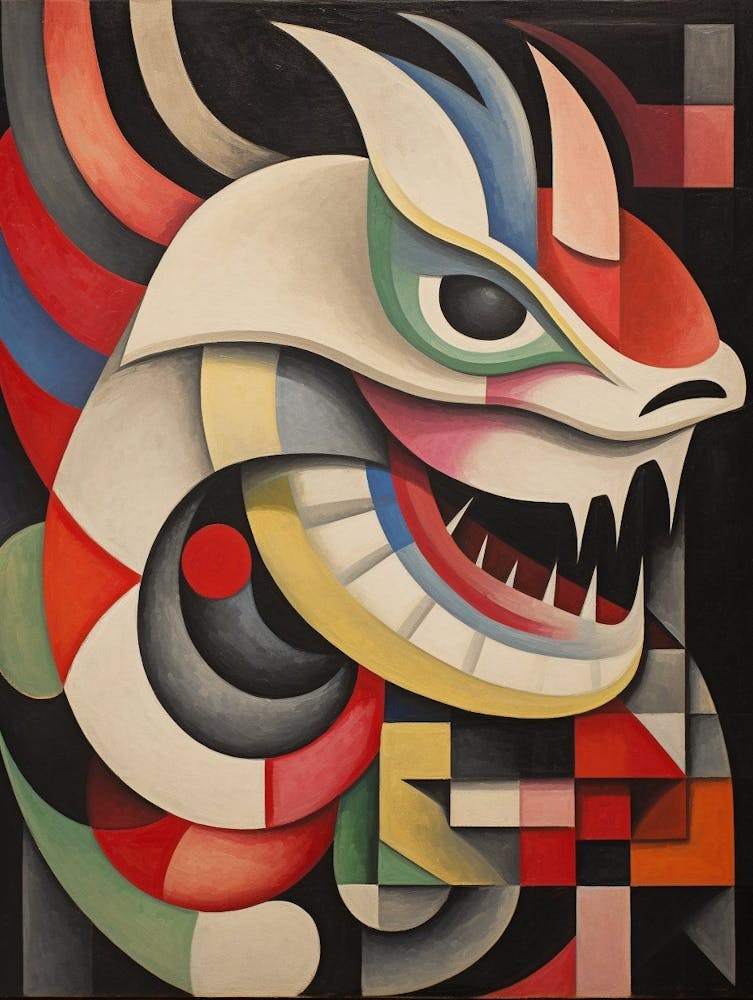 Dragon Abstract Pop Art 7