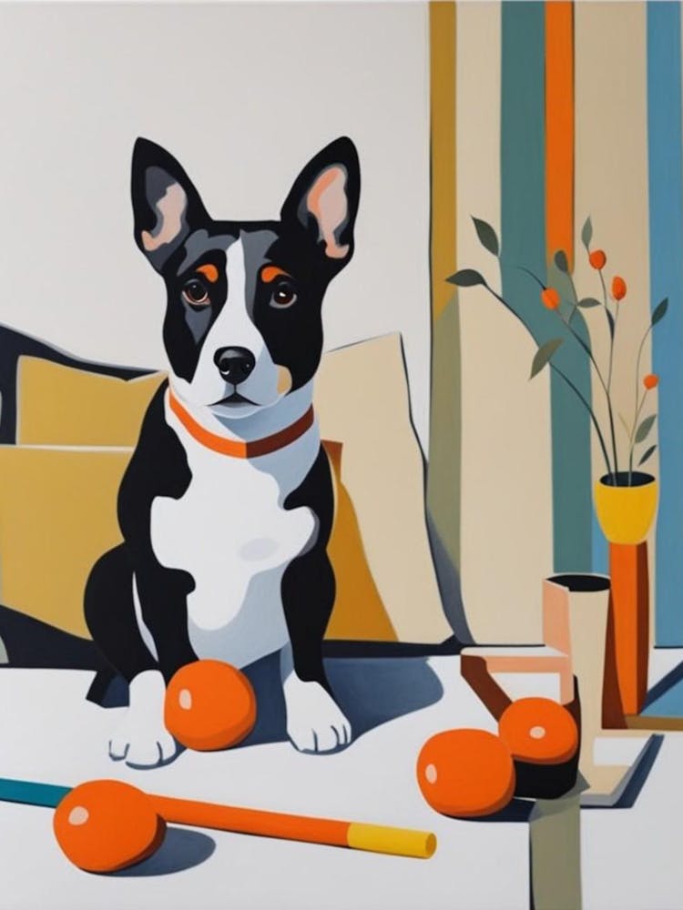 Dog With Oranges