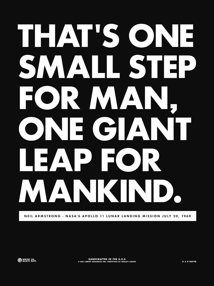 One Small Step For Man