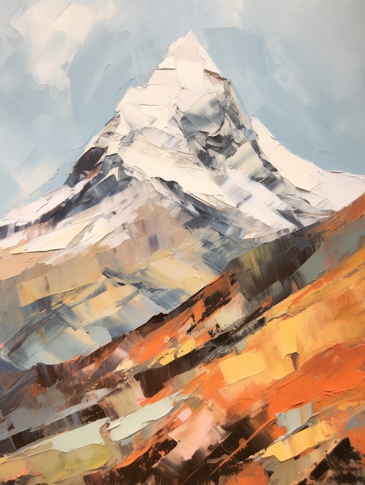 Mount Olympus Greece 1 Mountain Painting