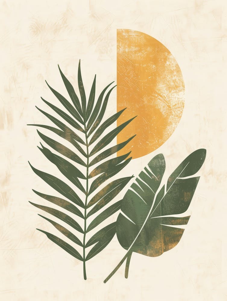 Palm Leaves And Sun 1