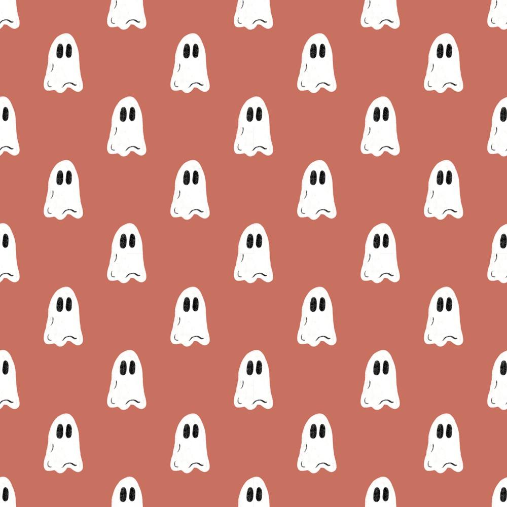 Ghosts On A Red Background 1