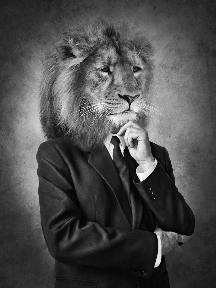 Lion In Business Suit