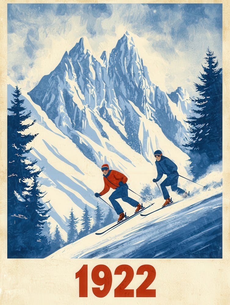 Aihrgdesign A Vintage Sports Poster Inspired By Winter Games 5
