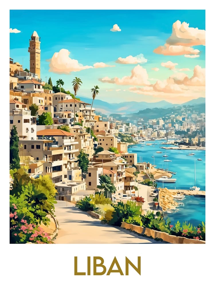 Affiche de voyage Liban 1