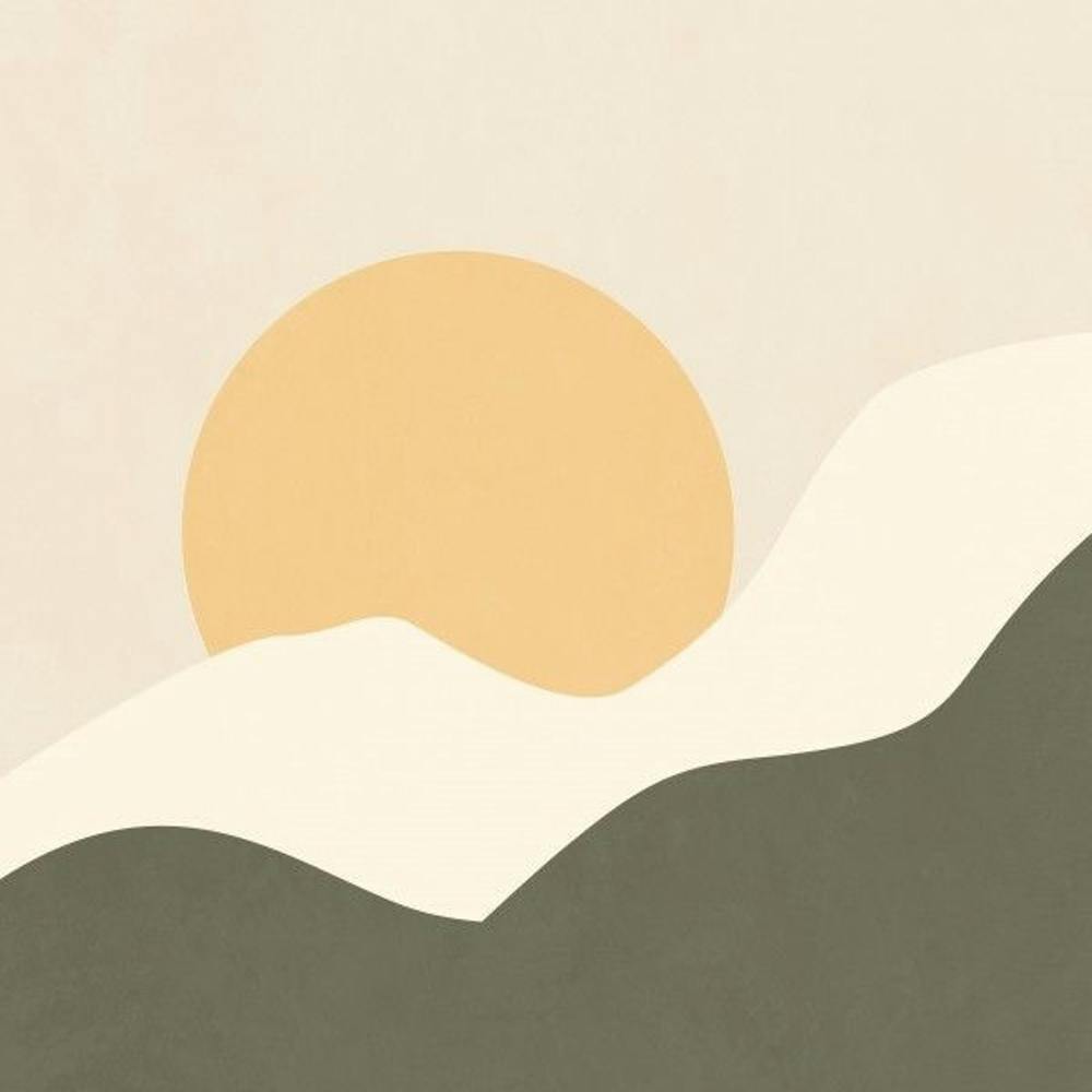 Abstract Mountain Landscape