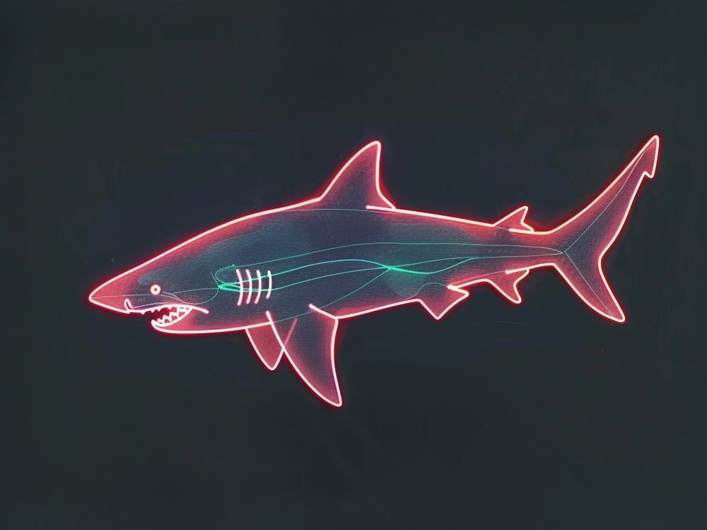 Neon Zebra Shark 1