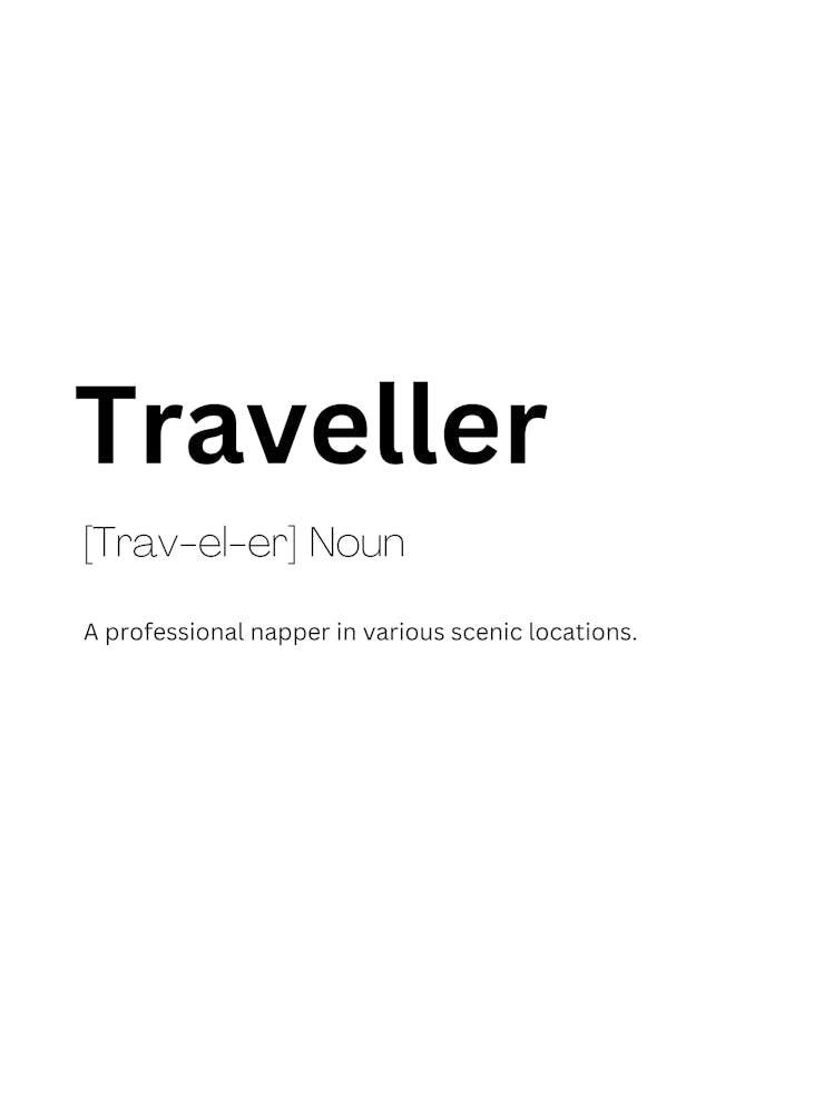 Reisender Definition Bedeutung