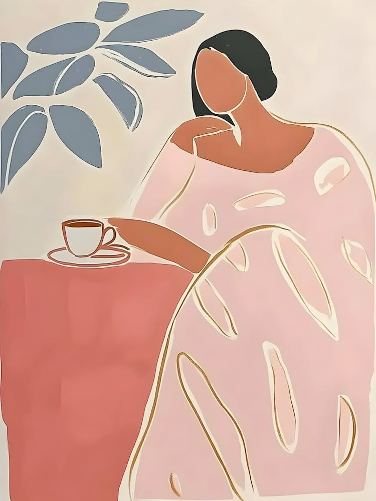 Woman With Cup Of Tea