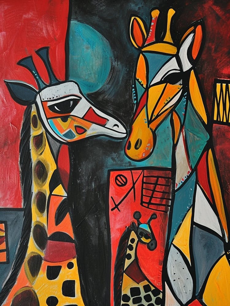 Abstrakte Geometrische Giraffen 8