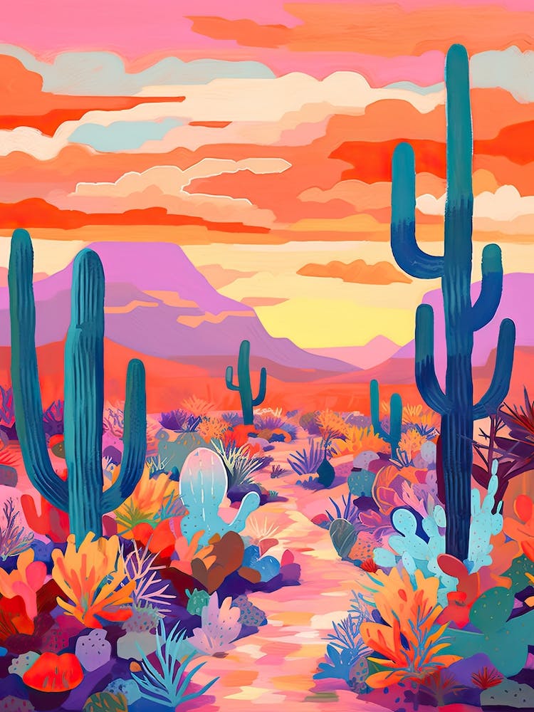 Colourful Desert Illustration 7