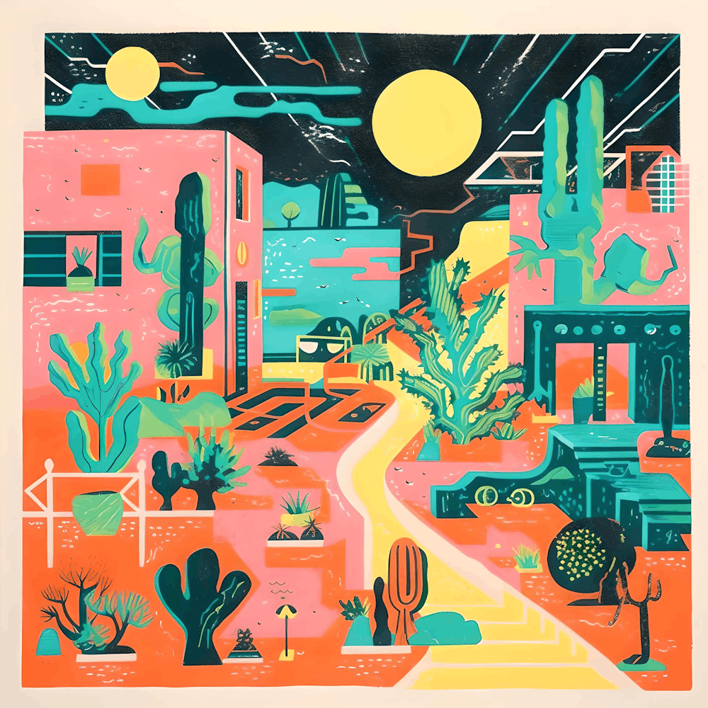 Surreal Abstract Nature Illustration