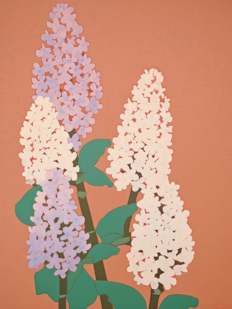 Hyacinths Flower Big Bold Illustration 3