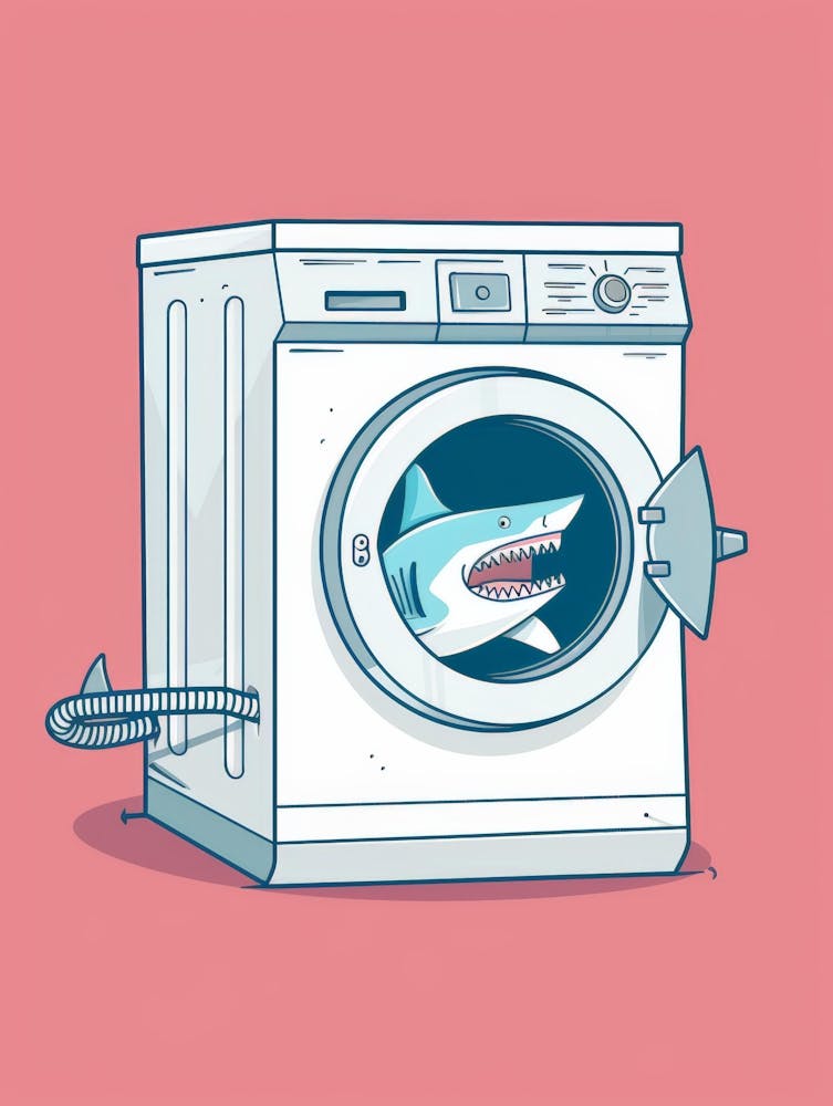 Shark In The Washing Machine