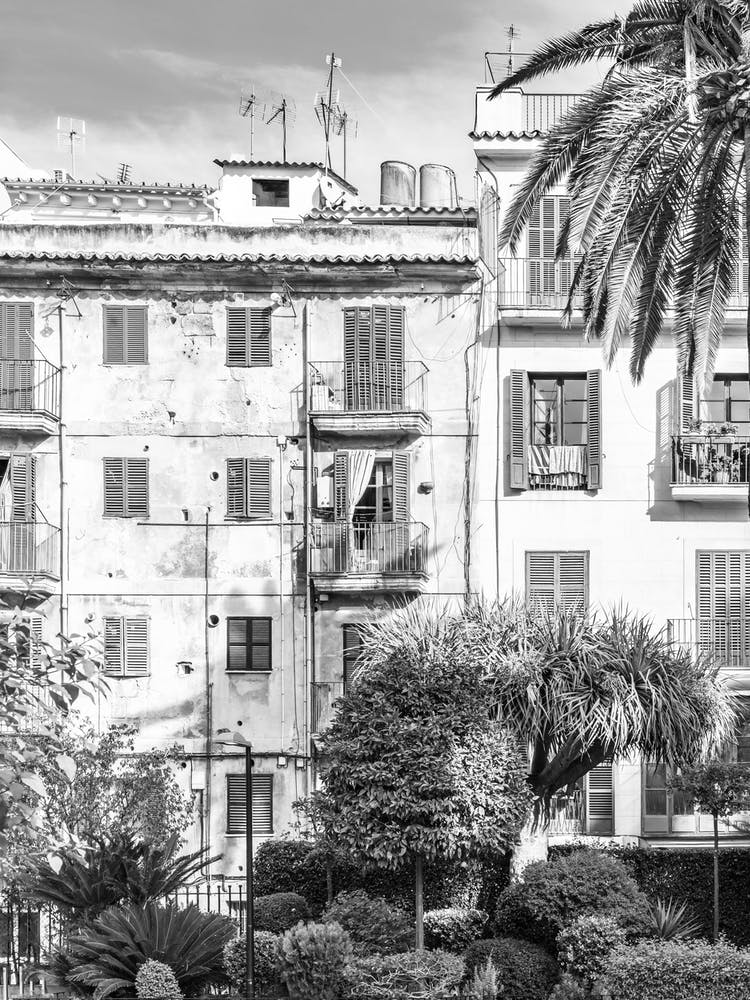 Palma Mallorca Black And White Image Of A Building