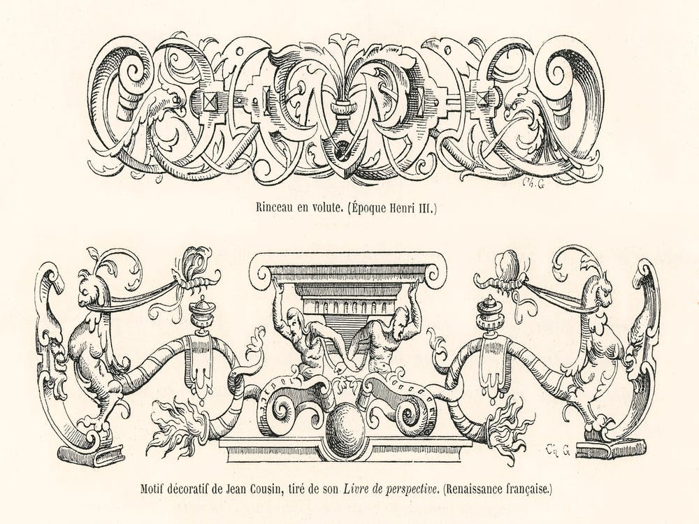Renaissance Ornamental Designs, Albert Racine