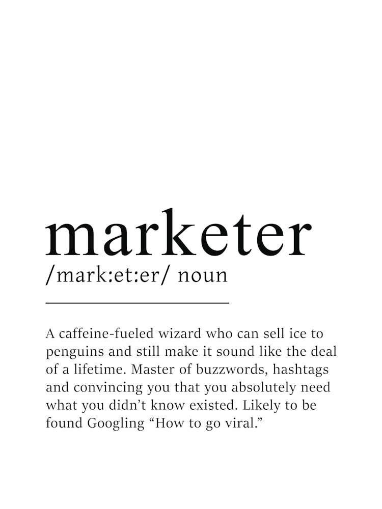 Marketer Definition Gift