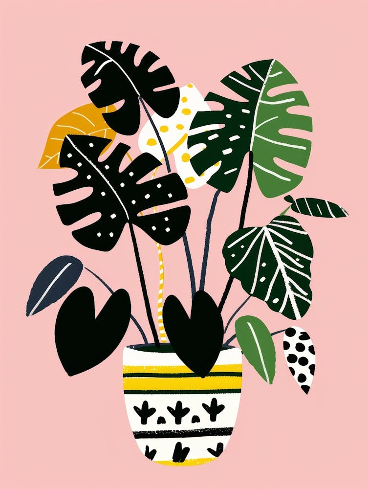 Tropical Plants In A Pot 2