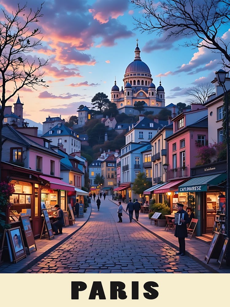 Paris Vintage Reiseplakat 30