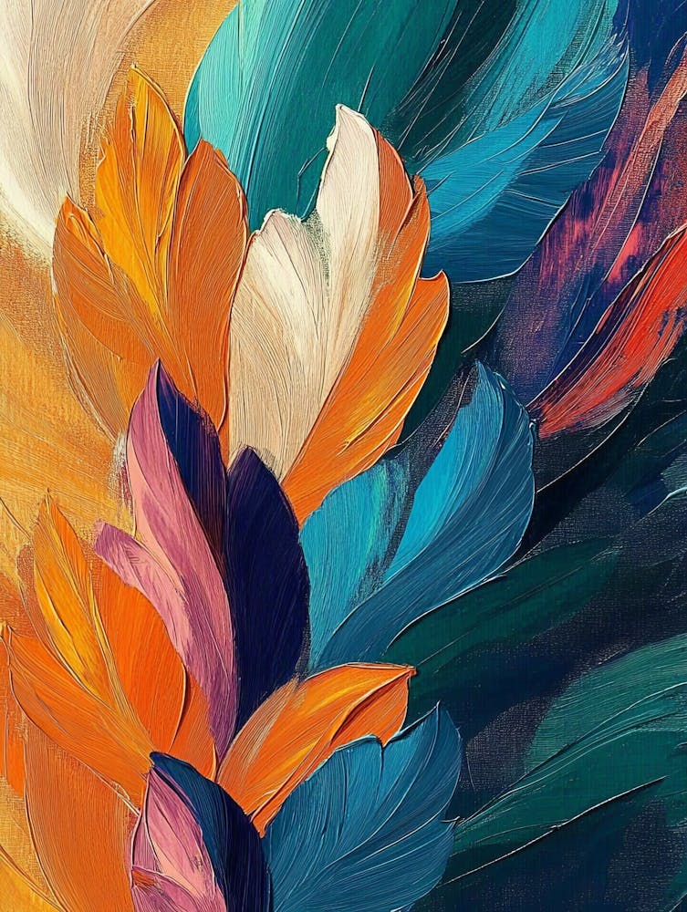 Abstract Colourful Bright Picture Painting