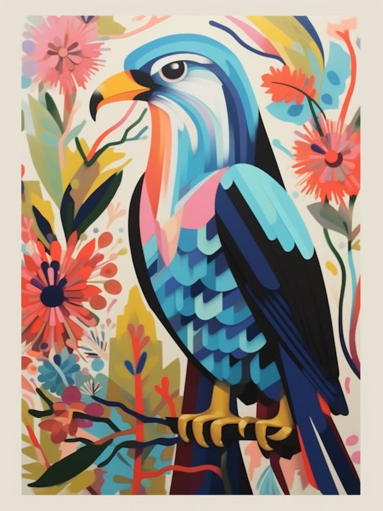Colourful Scandi Bird Eagle 1