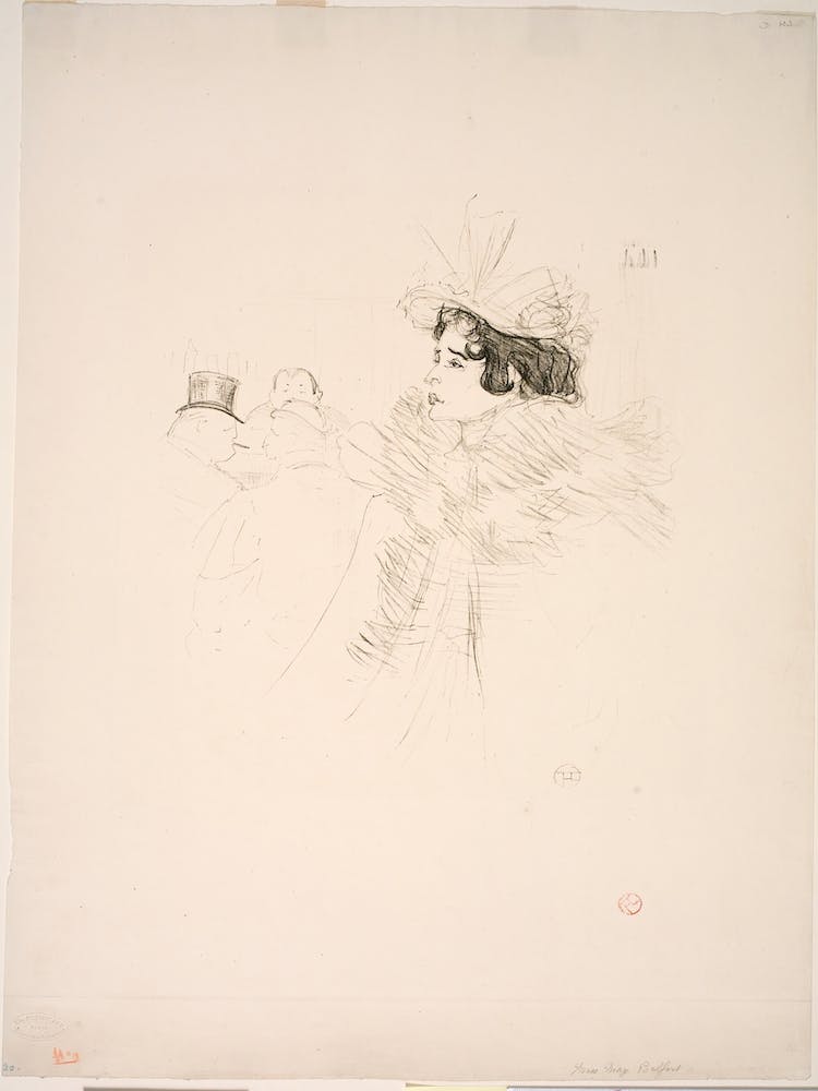 Miss May Belfort Au Irish American Bar, Rue Royale, Henri de Toulouse-Lautrec