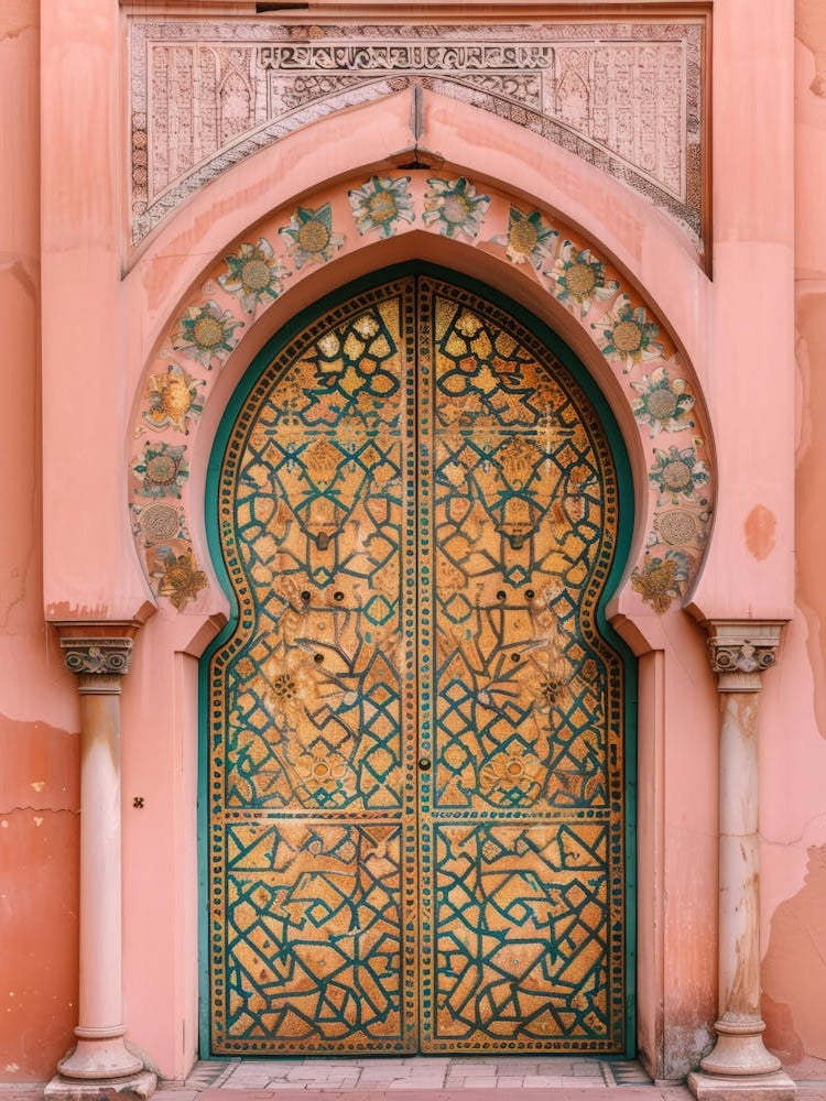 Door Of The Mosque In Morocco