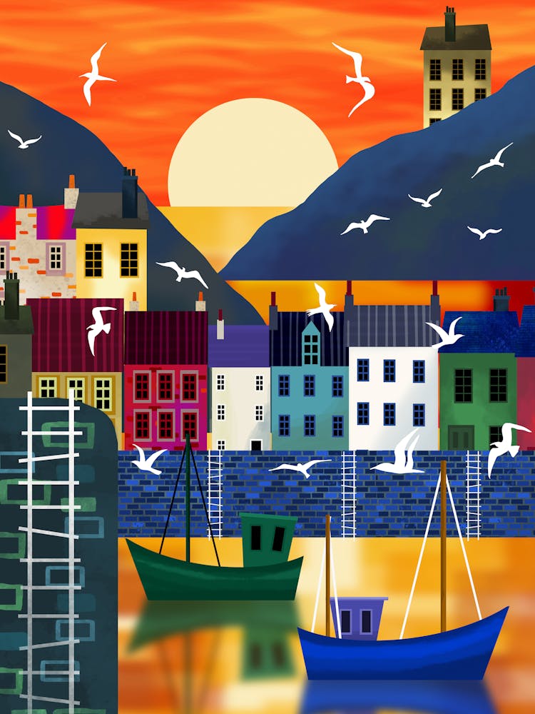 Harbour at Sunset