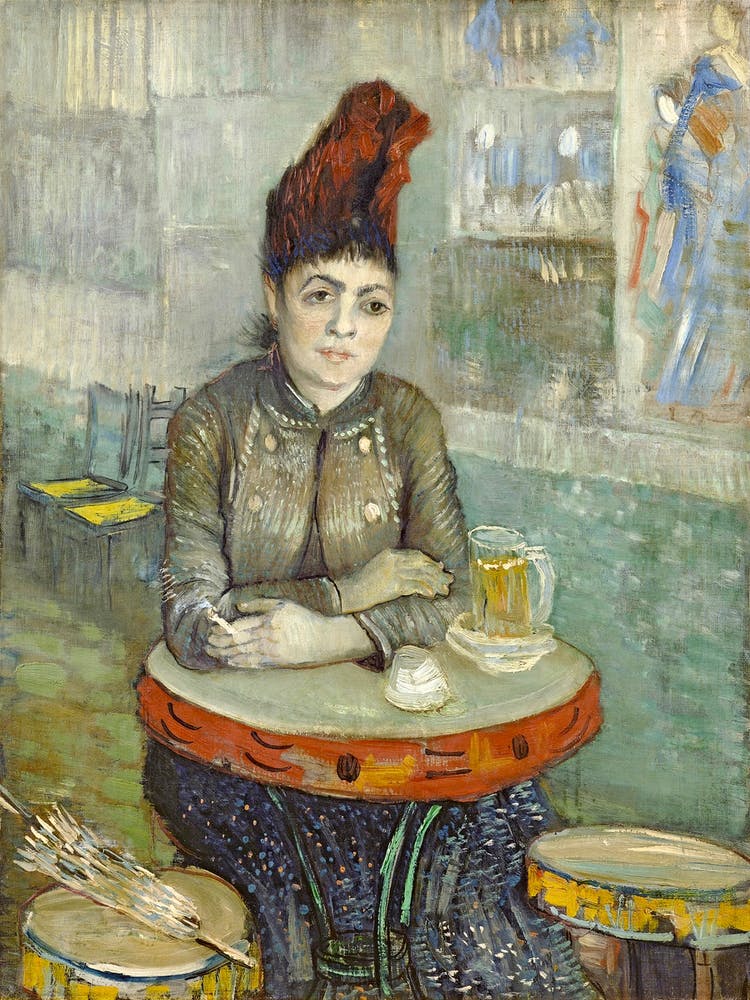 Agostina Segatori Sitting In The Café Du Tambourin, Vincent Van Gogh