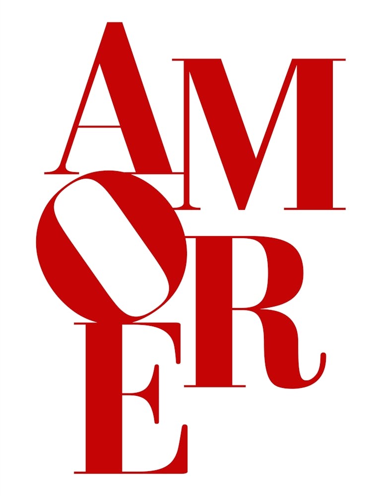 Design Typographique Amore